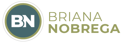 Briana Nobrega Logo (Circle with BN in the middle, with name to the right)